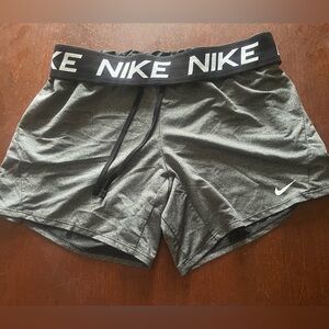Nike Waist Band Women's Athletic Shorts in Gray